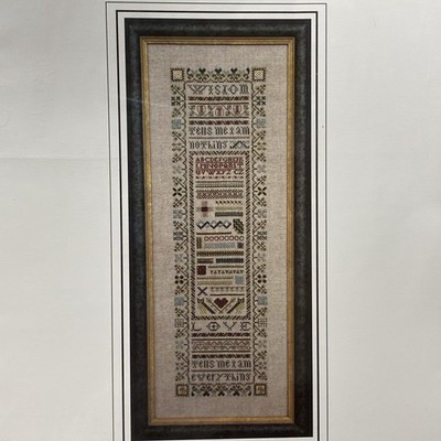 THE DRAWN THREAD 'LOVE & WISDOM' CROSS STITCH SAMPLER CHART/PATTERN