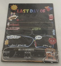 First / Last Day of School Board, 14 x 11 in First Day of School Chalkboard