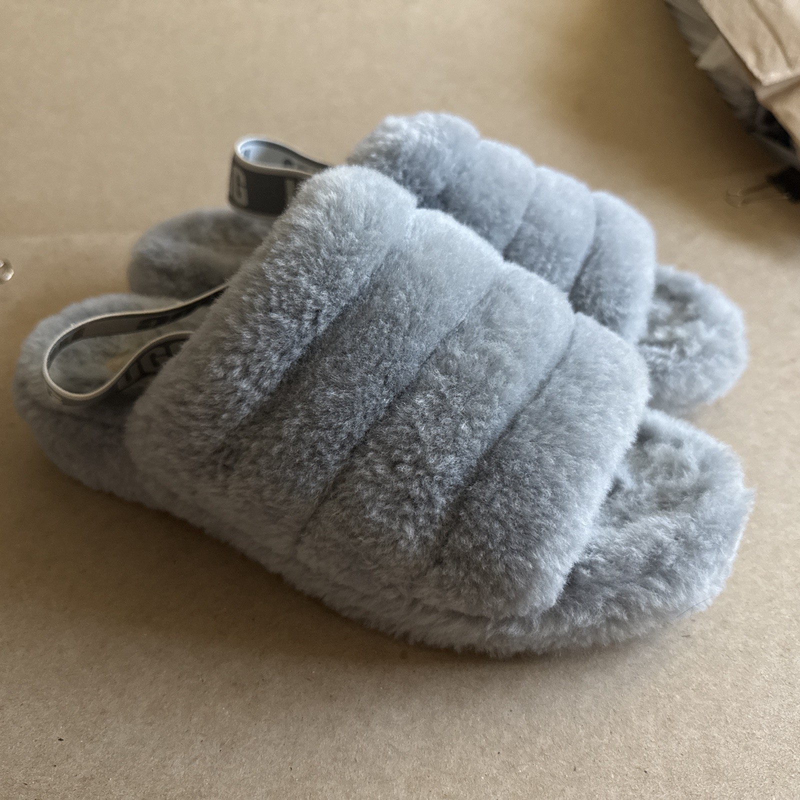 UGG Fluff Yeah Light Sky Blue W11 M9 - NEW Never Worn