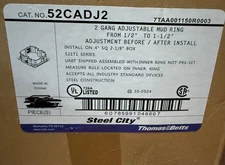 Steel City 52CADJ Adjustable Mud Ring From 1/2"to1-1/2" (LOT OF 19)