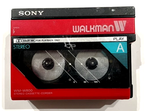 SONY WM-W800 walkman stereo cassette-corder Made in Japan Reverse Dolby