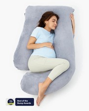 Momcozy Huggable  U-Shaped Maternity Body Pillow   Full Body Pregnancy  Sleep