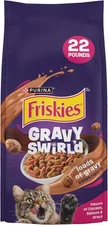 Purina Friskies Dry Cat Food Gravy Swirl'd With 22 Pound (Pack of 1), Other 