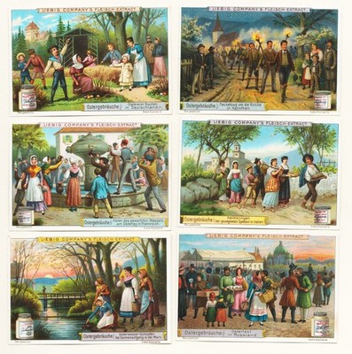 Ostergebräuche Ostern Easter Sanguinetti S 665 Litho Liebig 1901