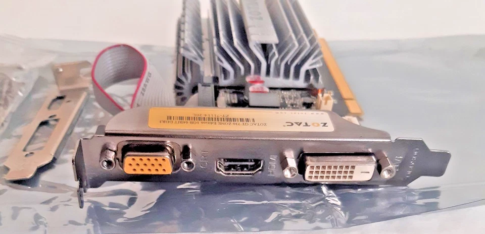 GEFORCE GT 730, 1GB DDR3, HDMI,DVI,SVGA, MULTI MONITOR SUPPORT, ZOTAC, OPEN BOX - Image 2 of 4