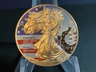 2015 1oz Silver Liberty Eagle.  “Cumbres & Toltec Scenic Railroad”.  In Capsule
