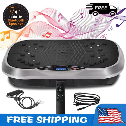 ALSO GO Vibration Plate Exercise Machine - Whole Body Workout Platform With Bands & Remote (2025 Model)
