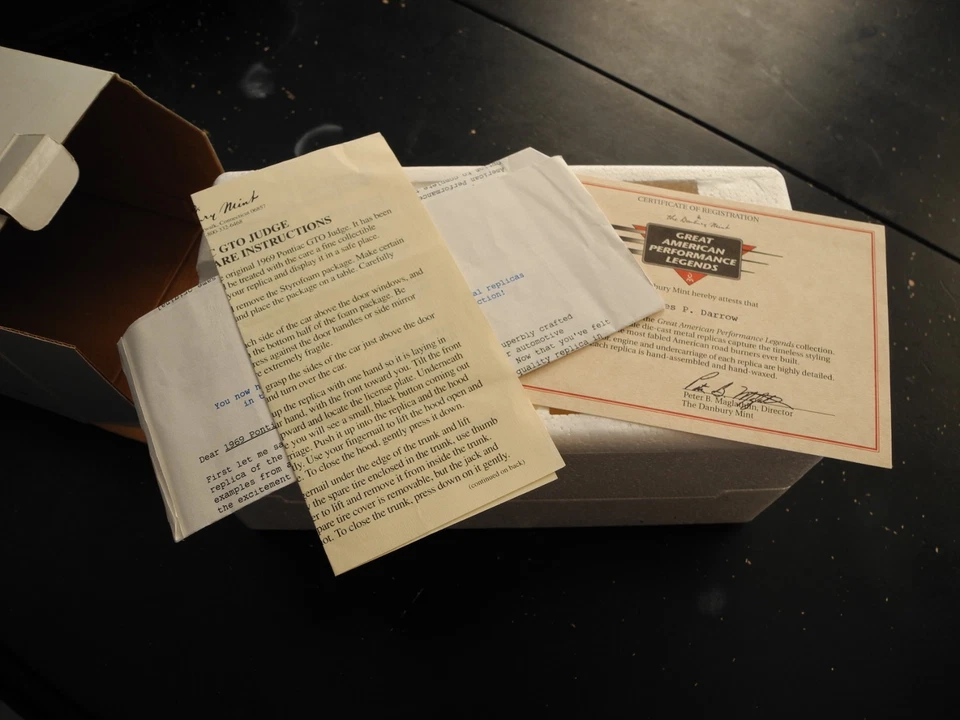 Pontiac GTO Judge 1969 Danbury Mint muy raro, limitado, 1:24, perfecto Foto 4 de 4