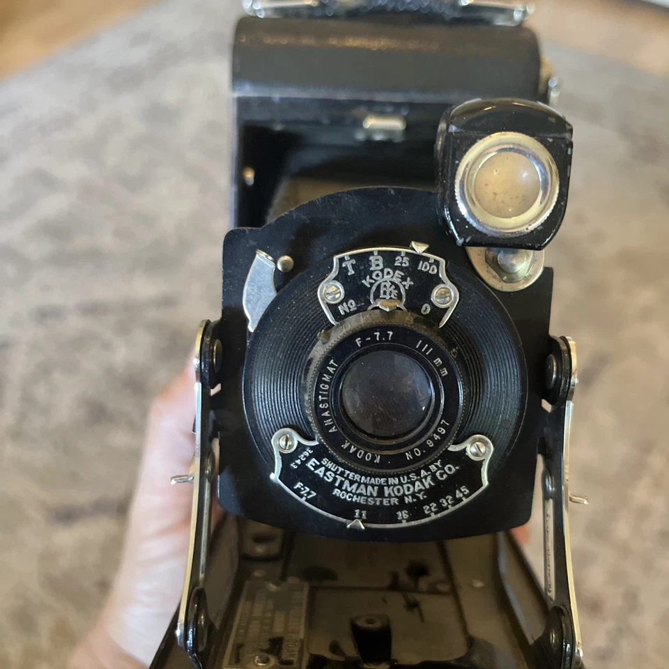VINTAGE EASTMAN KODAK NO. 2 CÁMARA PLEGABLE OJO DE HALCÓN MODELO C CÁMARA  Foto 3 de 4