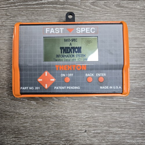 THEXTON FAST-SPEC PART NO 201 VEHICLE INFORMATION SYSTEM
