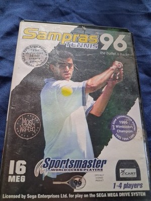 Sampras Tennis 96 Mega Drive Saw PAL Excellent Condition 