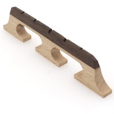 5-String Banjo Bridge, Ebony Maple Banjo Bridge Replacement Composite with Dual-