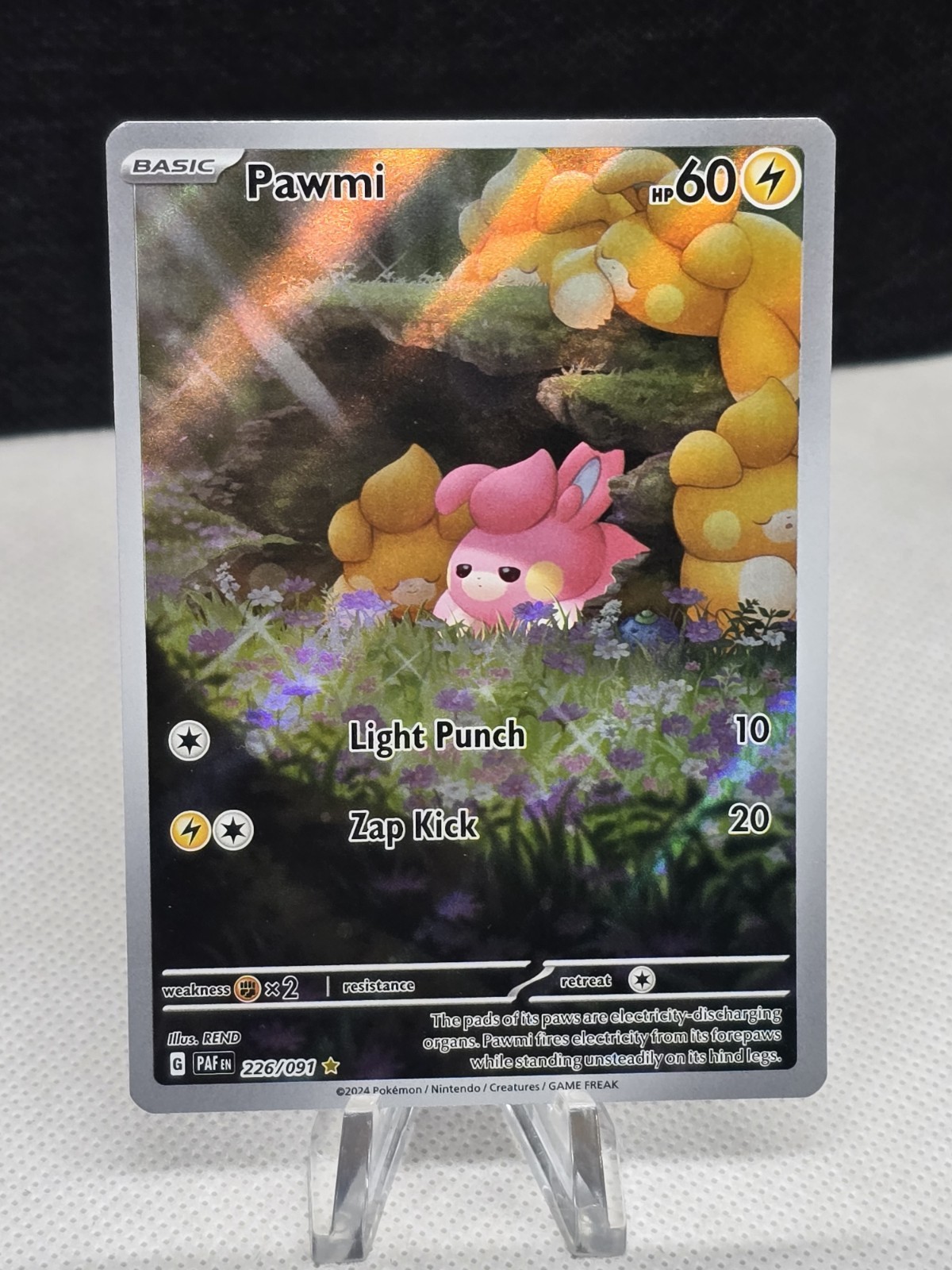 2024 Pokemon Paldean Fates PAWMI 226/091 Illustration Rare