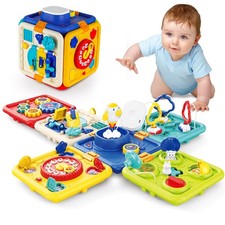 Busy Board for 1 Year Old Girl  Boy Gifts, Montessori Toys for 1 2 3 4 Year