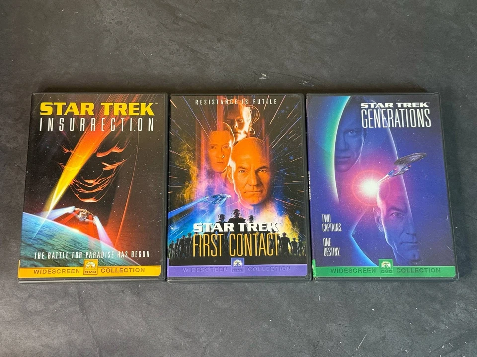 Star Trek: The Next Generation - Widescreen Movie Collection (DVD, 1999, 3-Disc… - Imagem 2 de 3