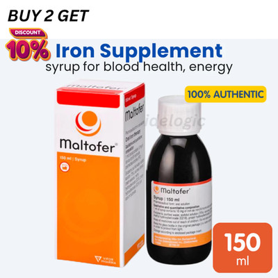 MALTOFER SYRUP 150ml SUPPLEMENTS FOR IRON DEFICIENCY x 1 Bottle