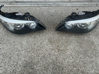 BMW E60  2007-2010 5 Series   Headlight LCI Left AND Right adaptive headlights