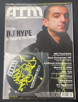ATM Magazine Issue 59 DJ Hype w/ CD Futurebound Live Studio Mix DnB Jungle Rare 