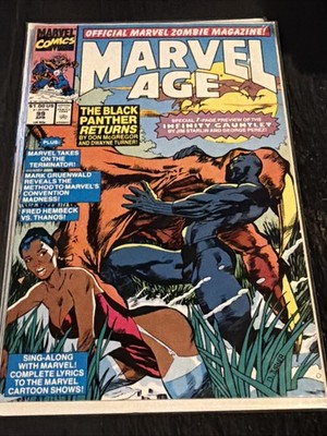 Marvel Age #99 Minty 1991 Infinity Gauntlet Preview Black Panther Brother Voodoo