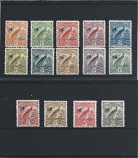 NEW GUINEA 1931 AIR SET OF FOURTEEN MINT SG 163/176 CAT &pound;300