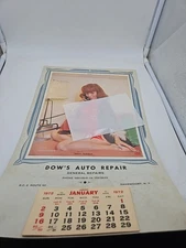 Vintage 3 Calendar  Of 1972 Dow,s Auto Repair