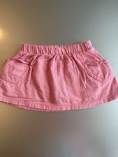 Cat Jack Girls Pink A-Line Skort Pull-On, Elastic Waist, Pockets 18M