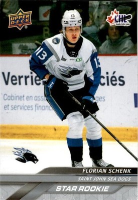 Florian Schenk Saint John Sea Dogs 2024-25 Upper Deck CHL STAR ROOKIE 390