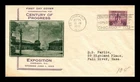 Dr Jim Stamps FDC Century Of Progress 3c Federal Bldg John Gill Cachet