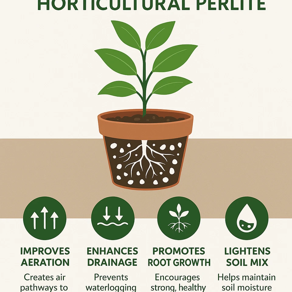 NorCal Perlita Hortícola Grado Medio - Enmienda de Suelo de Jardinería para Plantas Foto 3 de 4