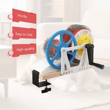 Tragbare Manuelle Wollkarde Aus Holz Und Stahl F&uuml;r Spinnen Filzen Und Handarbeit