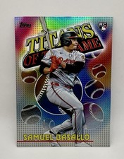 2026 Topps Series 1 Samuel Basallo Titans Of Game Insert Rookie RC #TOG-10