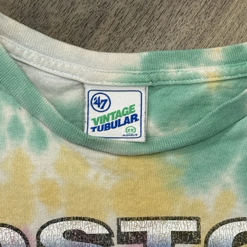 Camiseta De Colección Boston Red Sox 47 Marca AOP Adulto 2XL Tie Dye Rara Foto 3 de 3