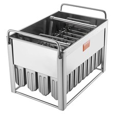Commercial Popsicle Moulds, 40PCS Round-Head Ice Pop Moulds with Double Slot, S