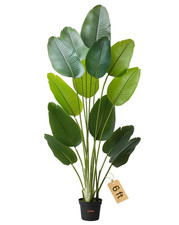 Realistic 6FT Artificial Bird of Paradise Plant for Indoor/Outdoor Decor