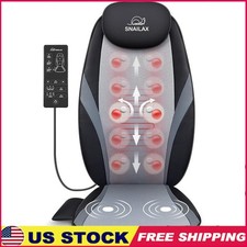 Shiatsu Back Massager W/ Vibration  Soothing Heat Pain Relief at Home New