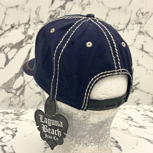 Men’s Fashion Denim Orange Laguna Beach Hat - Picture 4 of 6