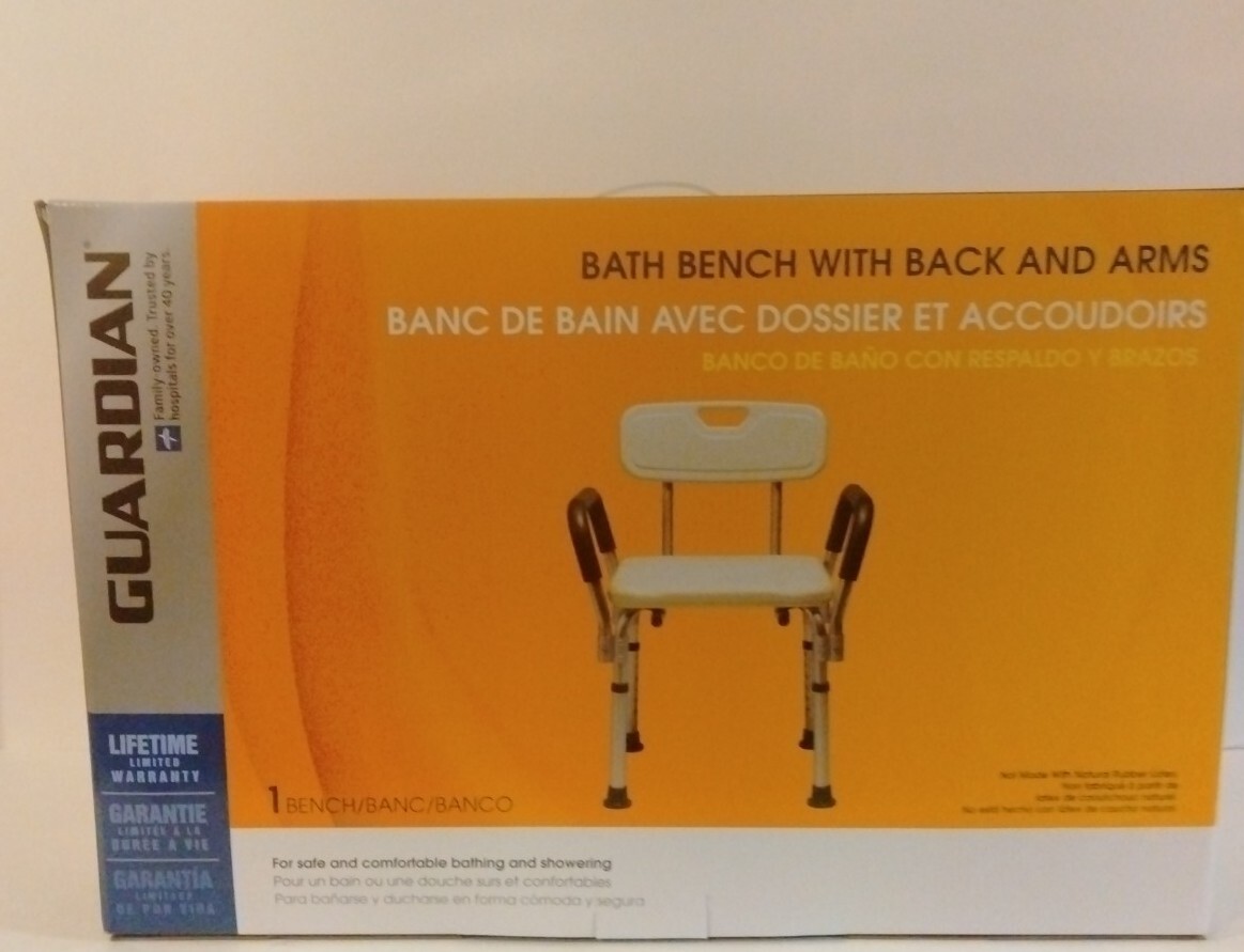 Medline MDS89745RA Shower/Bath Chair with Padded Armrests 350lbs