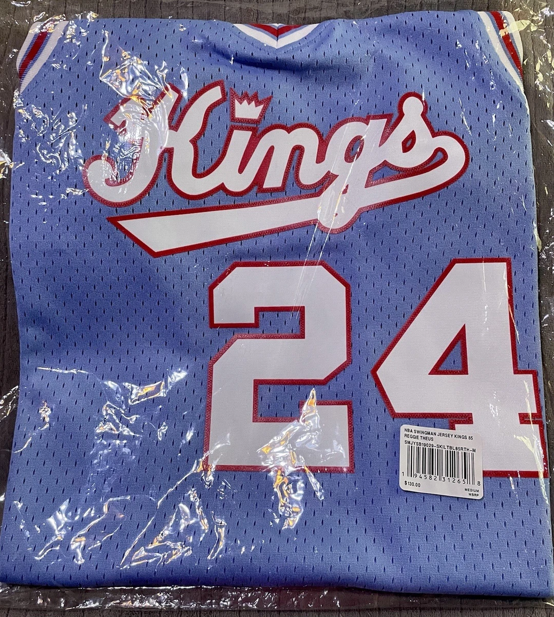 Reggie Theus Sacramento Kings Mitchell & Ness Hardwood Classics Swingman  Jersey - Light Blue