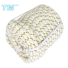 Arborist Tree Rope 3/4 "x 150' 24 Strand Braided Rope (White,Yellow,Black) 44KN