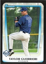 2011 Bowman Draft Prospects #BDPP38 Taylor Guerrieri Tampa Bay Rays