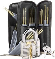 transparent padlock with 2 keys