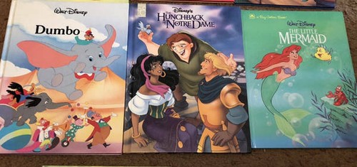 Disney 8 Big Books Bambi, Mermaid, Pinocchio, Beauty, Dumbo MORE Movie Favorites - Picture 3 of 4