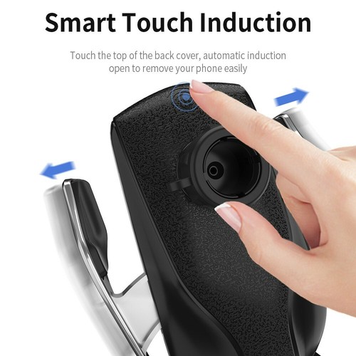 Wireless Car Phone Holder Charger Automatic Clamping Mount Charger - Photo 4 sur 8