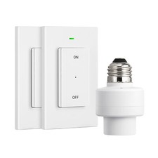 DEWENWILS Remote Control Light Bulb Socket E26 E27 Base, Wireless Light Switch