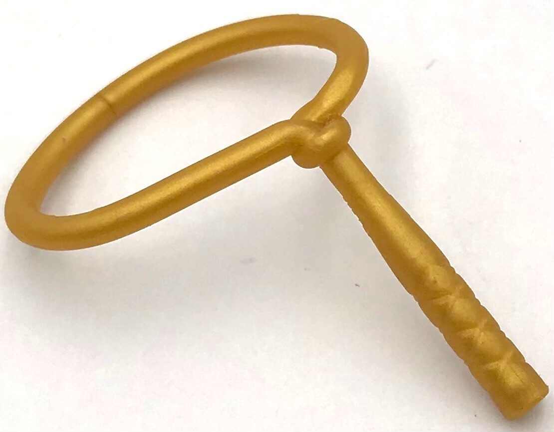 Lego New Pearl Gold Minifigure Utensil Lasso Part | eBay