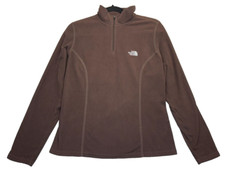 The North Face - Women's TKA 100 Glacier Fleece Sweater Brown Pullover - Size L
