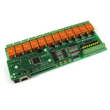 Módulo de E/S de Adquisición de Datos basado en SNMP y Web IP. MAC, PING, JAVA, LABVIEW 12V
