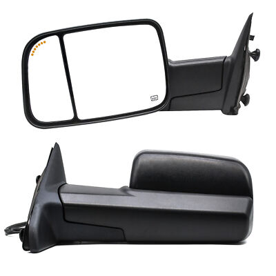 Tow Mirrors fit 2011-2018 Dodge Ram 1500 Power Heated Arrow Lamp Temp Sensor