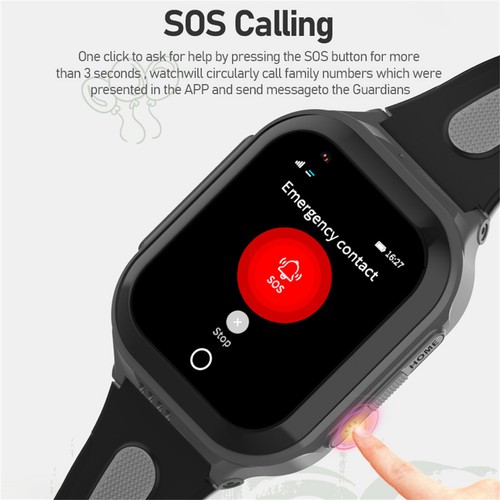 Kids Tracker Smart Watch 4G SIM Camera SOS Video Voice Call LBS WIFI Location - Picture 11 of 20