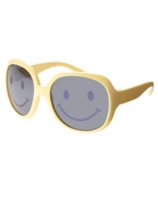 GYMBOREE FLOWER SHOWERS YELLOW SMILEY FACE SUNGLASSES 0 2 3 4 5 NWT